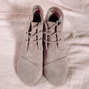 TOMS Suede Wedges